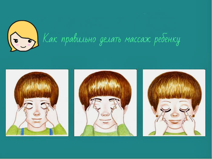Массаж для глаз ребенка