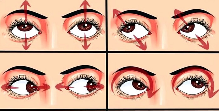 Разминка для глаз человека